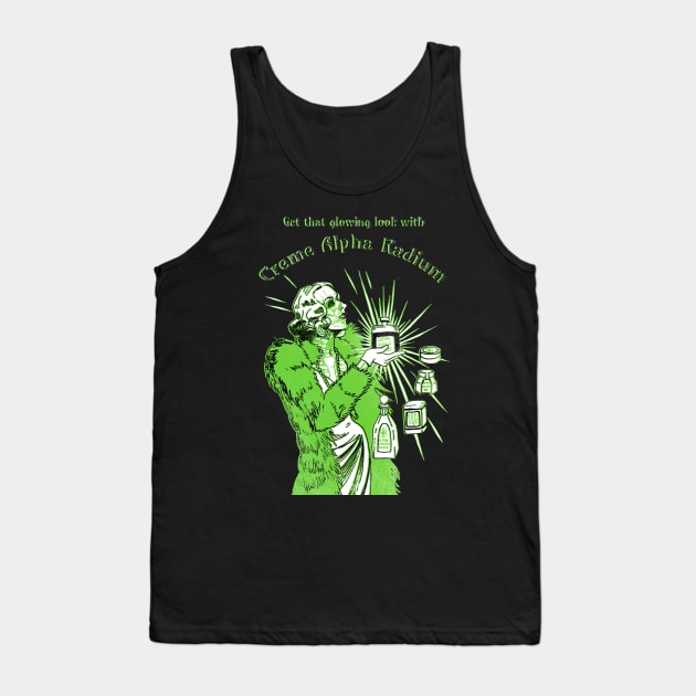 Radium Girl Spooky Beauty Halloween Tank Top by esther.sketch 